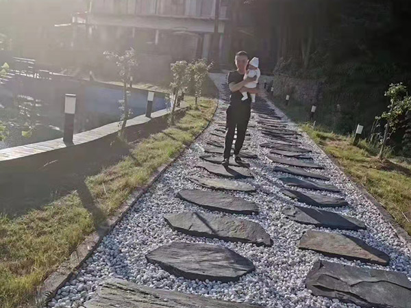 青石板踏步石汀步石